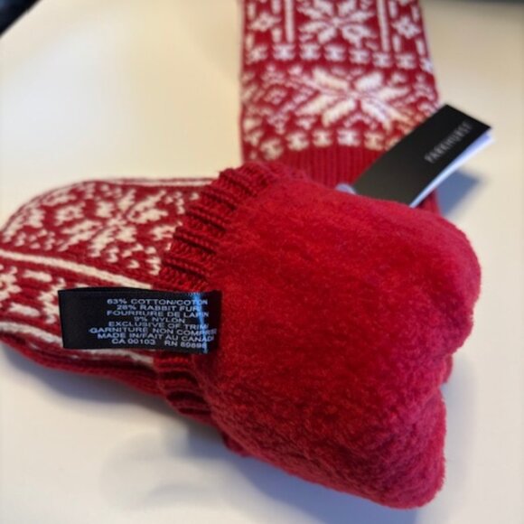 Parkhurst Red Mittens (One Size) - Picture 2 of 5